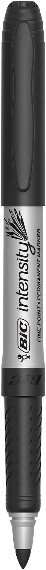 BIC Intensity Black Permanent Markers, Fine Point, 5-Count Pack of Black Markers - Image 5