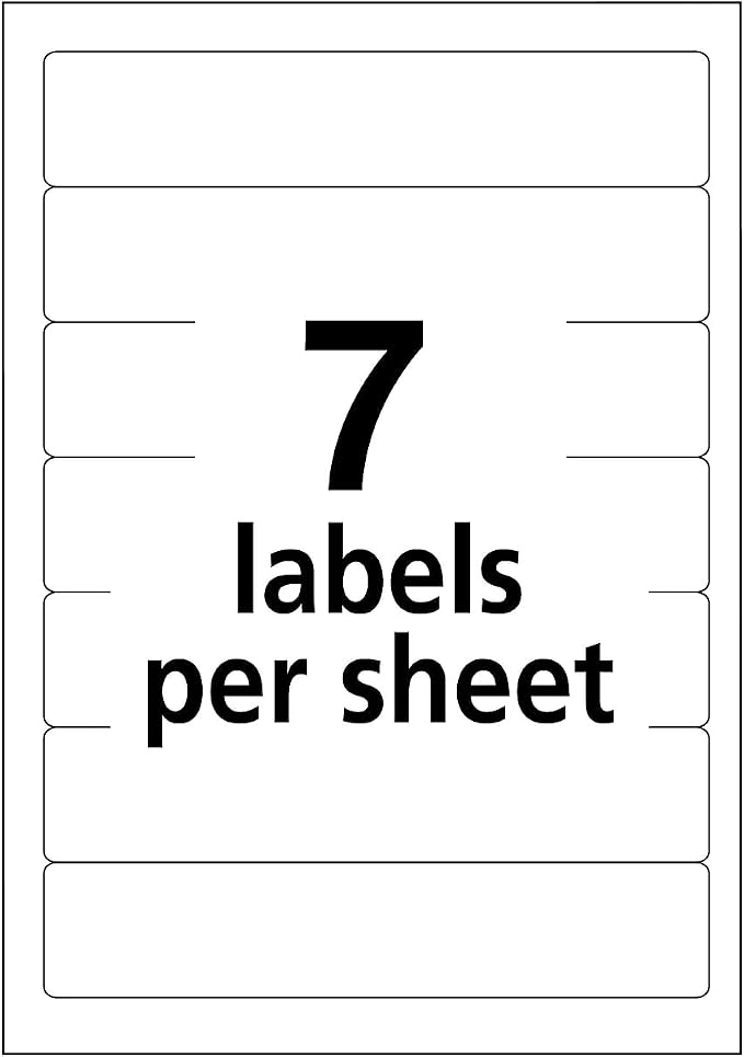 Avery 05201 Print or Write File Folder Labels, 1/3 Cut, Dark Red Bar - Image 5