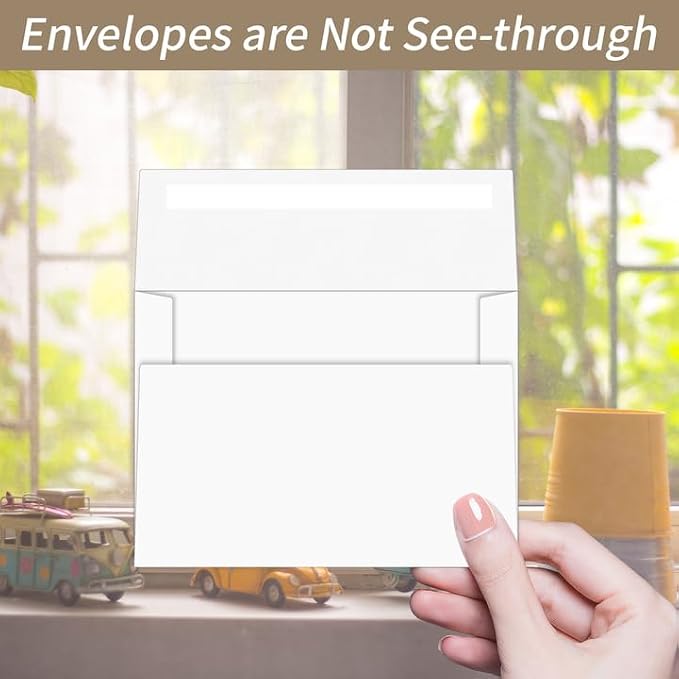 YINUOYOUJIA 50 Packs Cream envelopes, 5x7 Envelopes - Image 3