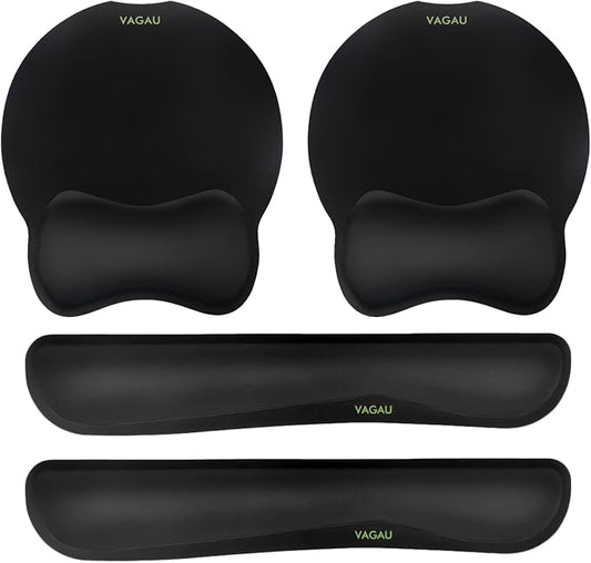 VAGAU Premium Keyboard Wrist Rest and Mouse Pad Wrist Support, Ergonomic Memory by VAGAU