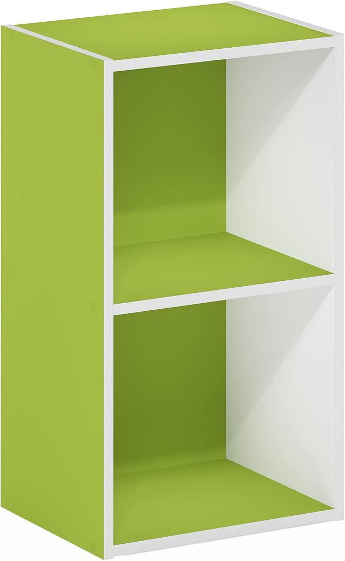 Furinno PASIR Book Shelf, 2-Tier Modern Bookshelf, Open Shelves Bookcase 9 x 12 - Image 6