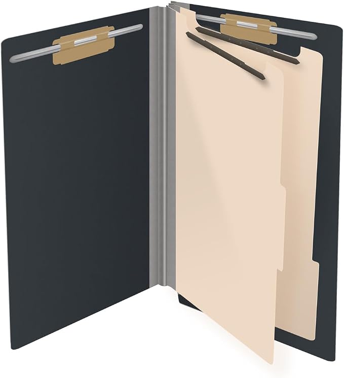 Ecom Folders End Tab Pressboard Classification Folders | Legal Size 25 Pt Stock - Image 4