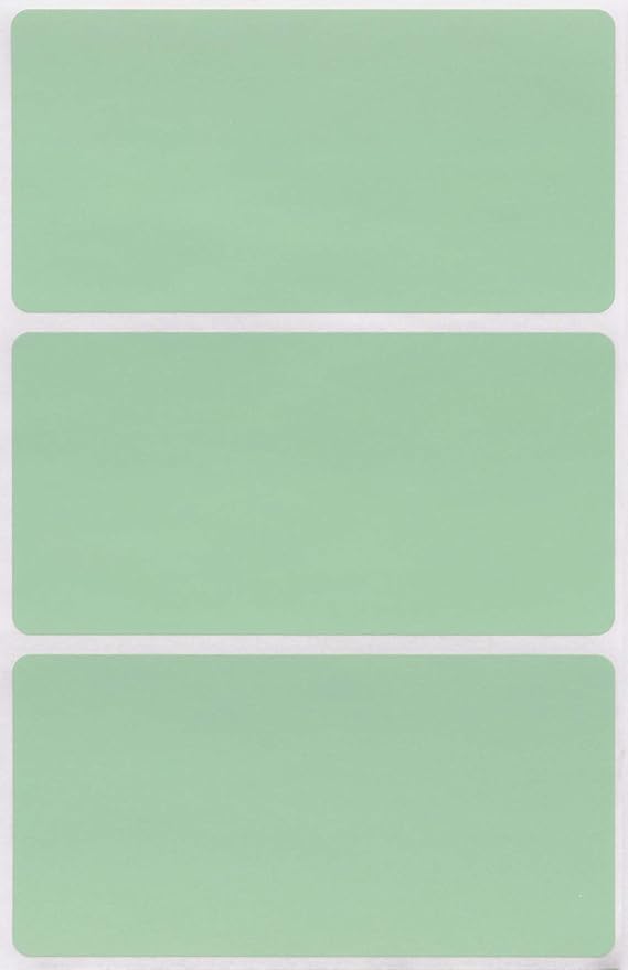 Royal Green Rectangular Stickers Color-Coding Labels by RoyalGreen