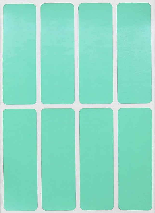 Royal Green Rectangular Sticker Color Coded Write on Labels by RoyalGreen