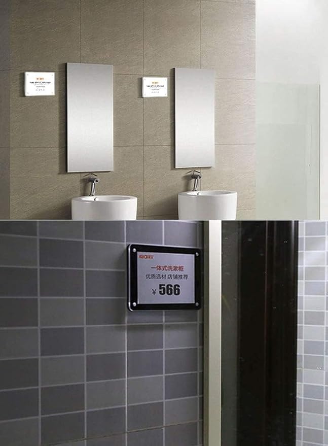 5 Pack Acrylic Label Holder Price Tag Displays Sign Holder - Image 8