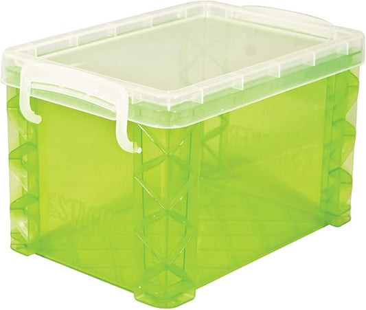 Super Stacker Index Card Box, 4 x 6 Inch Index Cards File Box, Note Holder by Advantus