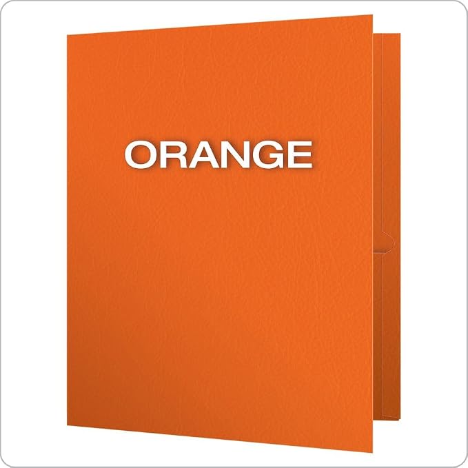 Oxford Twin-Pocket Folders, Textured Paper, Letter Size, Holds 100 Sheets 25 - Image 3