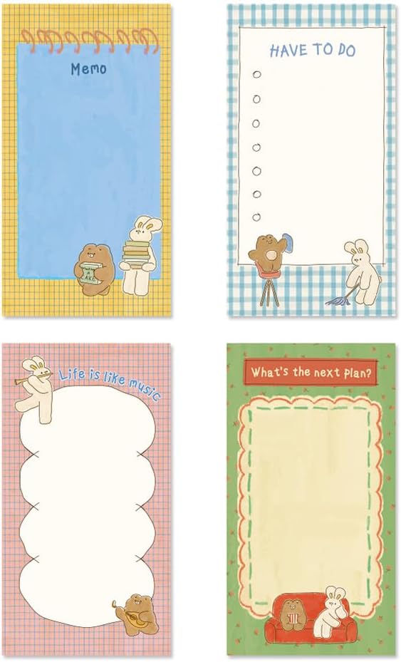 Monolike Memopad Unmatched Friends Series.1 4P SET by Onlythingsilike