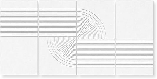 UMIACOUSTICS 4 Pack Art Acoustic Panels, Total 94.4” x 47.2” Sound Absorbing by UMIACOUSTIC