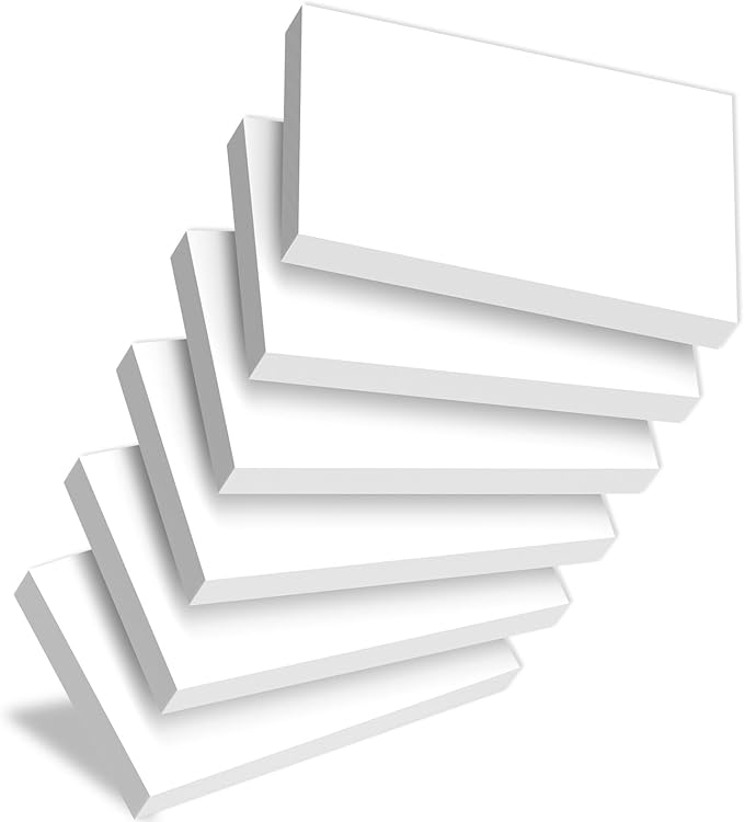 Blank Index Cards 3x5, Double-Sided Blank Flash Cards, Premium Bright Flashcards by Aidunmis