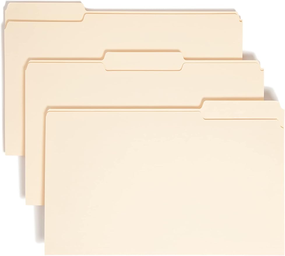 Smead File Folder, 1/3-Cut Tab, Legal Size, 100 per Box by SMEAD