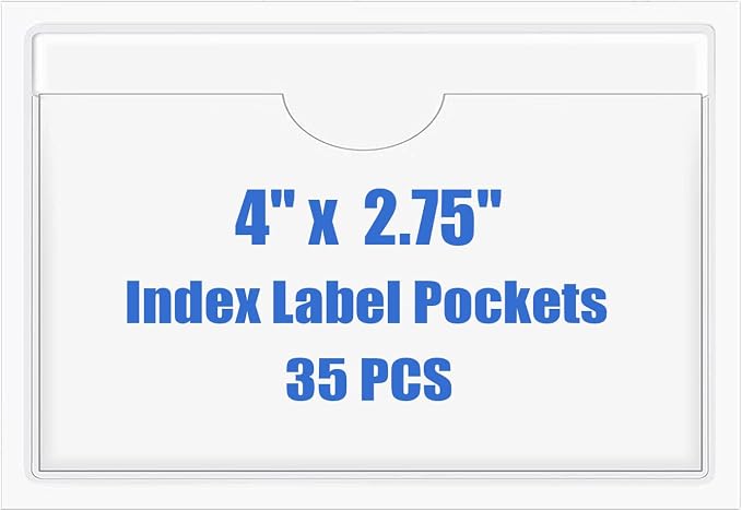 Origin-Joy 35 PCS Self Adhesive Index Card Pockets by Origin-Joy