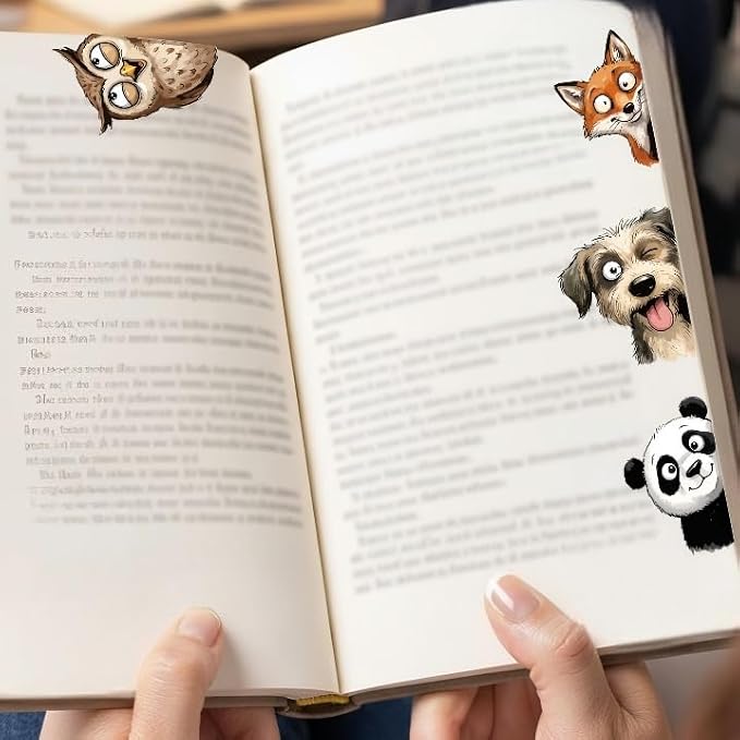 10PCS Funny Animal Magnetic Bookmarks - Image 2