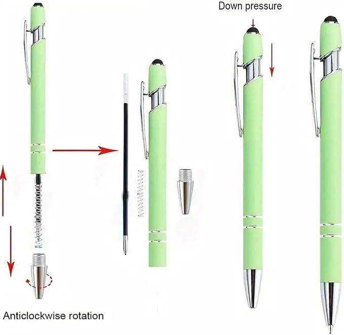 100 pcs 3.85 Inch Retractable Ballpoint Pen Refills Bulk - Image 3