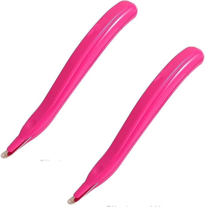 2 Pcs Pink Portable Staple Remover, Staple Puller Tool Magnetic Head Staple by BWESOO