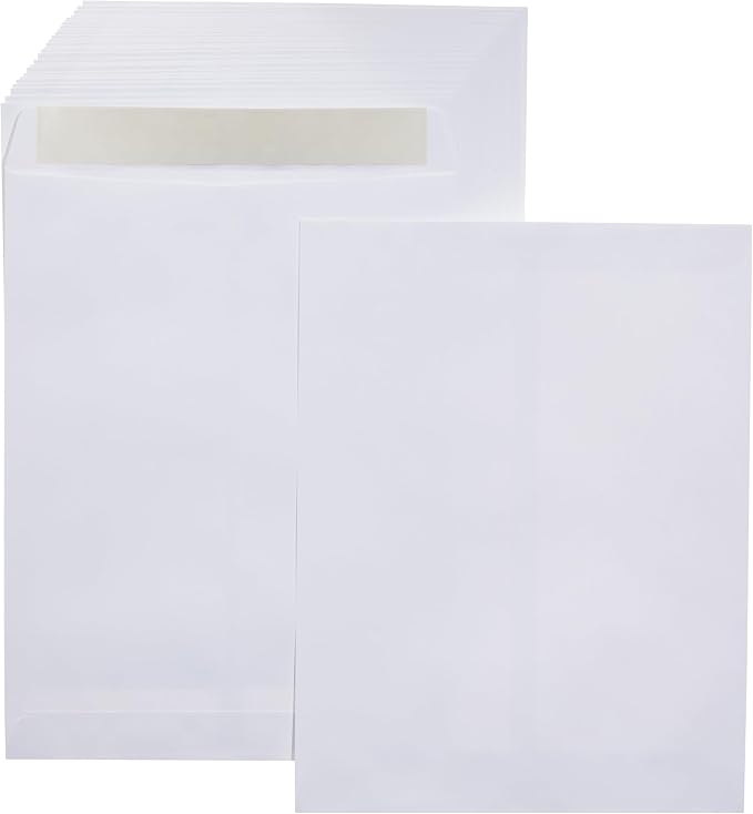 Amazon Basics Catalog Mailing Envelopes, Peel and Seal, 10 x 13 Inch by AmazonBasics