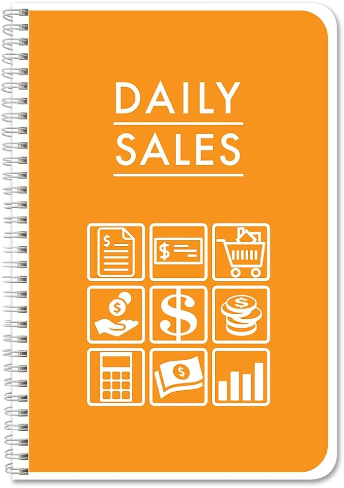 BookFactory Daily Sales Log Book/Notebook/Small Business Sales Log Book/Sales by BookFactory