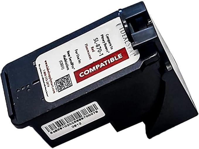 IDEALSEAL Replacement Postage Ink for SL-870-1 Red Ink Cartridge for New SendPro Mailstation (CSD1) (2 Pack)-DeskLoop Office