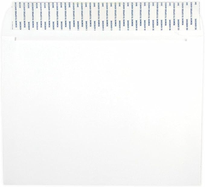 LUXPaper 9 x 12 Booklet Envelopes | Peel & Press | White | 28lb. Text | 250 Qty by LUXPaper