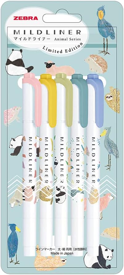 Zebra Mildliner WKT7-AS-5C-B Highlighter by ZebraPen