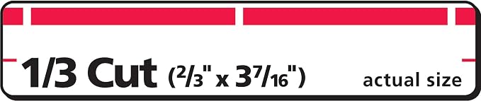 Avery TrueBlock File Folder Labels, 2/3" x 3-7/16", 500 Printable Labels - Image 8