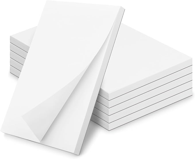 Note Pads 4x6 Inch, 6 Pack Blank Scratch Pads, 50 Sheets Per Memo Pad by Hoiny