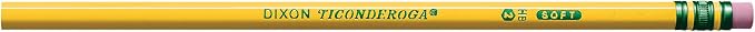 Ticonderoga Wood-Cased Pencils, Unsharpened, 2 HB Soft - Image 2