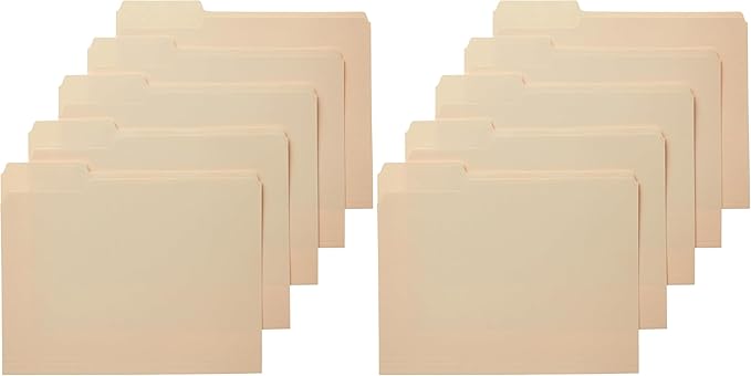 Amazon Basics Sturdy File Folders by AmazonBasics