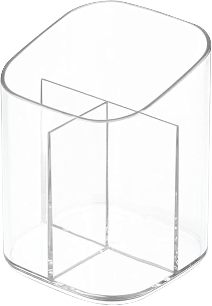 Newkita Acrylic Clear 3 Slots Pencil Pen Holder by Newkita