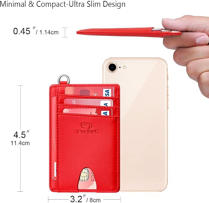 FurArt Slim Minimalist Wallet RFID Credit Card Holder - Image 7