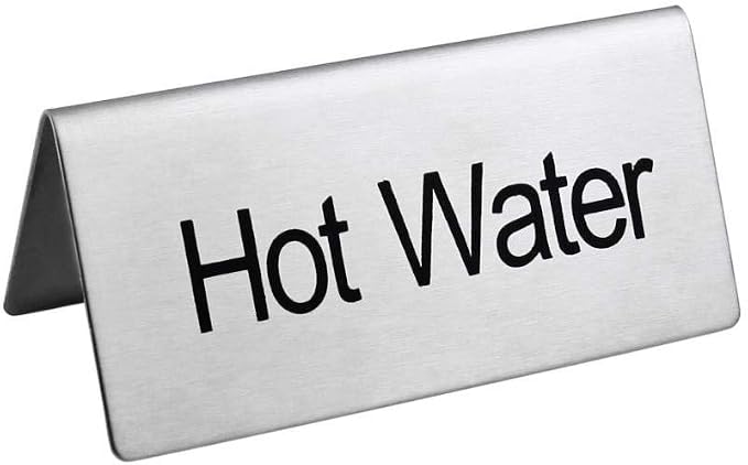 New Star Foodservice Stainless Steel Table Tent Sign by NewStarFoodservice