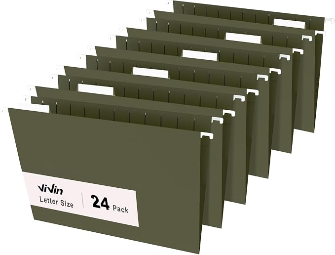 ViVin Hanging File Folders, 1/5-Cut Adjustable Tabs - Image 6