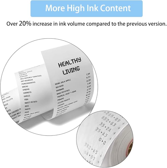 3-Pack Universal Twin Spool Calculator Ribbon, More High Ink Content Version, Compatible with GR24 Porelon 11216 Replacement for Nukote BR80c, Sharp El 1197 P III, Dataproducts R3027,Black/Red-DeskLoop Office