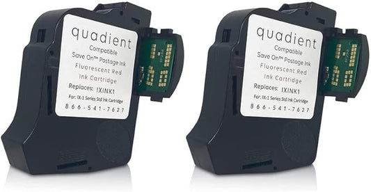 Save On Postage Ink IXINK1 Compatible Quadient Std Ink Cartridge for iX-1 Series, 2 Pack-DeskLoop Office
