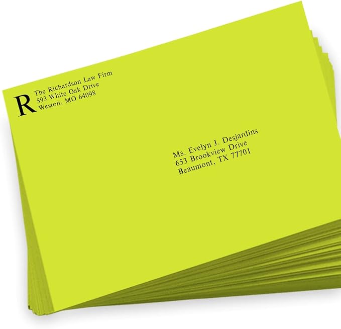LUXPaper 9 x 12 Booklet Envelopes | Wasabi Green | 80lb. Text | 50 Qty - Image 5