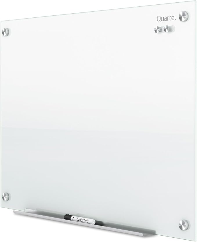 Quartet Magnetic Glass Dry Erase White Board, Infinity Frameless Mounting - Image 4
