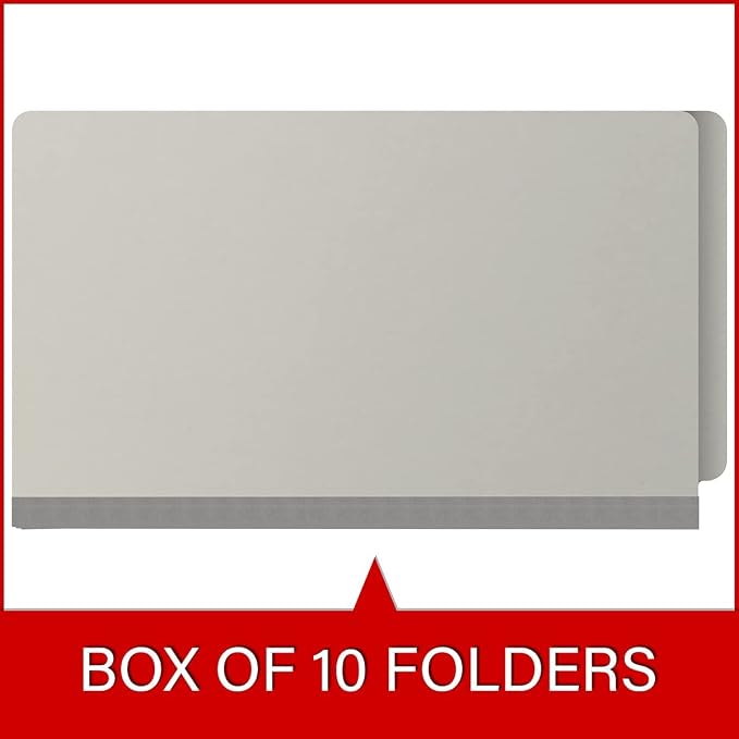 Ecom Folders End Tab Pressboard File Folders | Legal Size 25 Pt Stock - Image 6