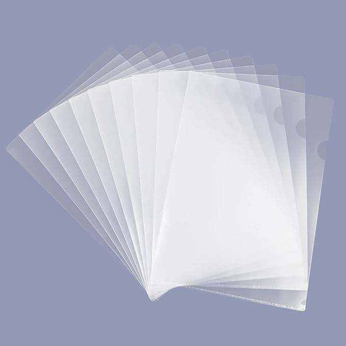 GOMRQING Clear Document Folder Copy Safe Project Pockets fits 8.5x11 Letter by GOMRQING