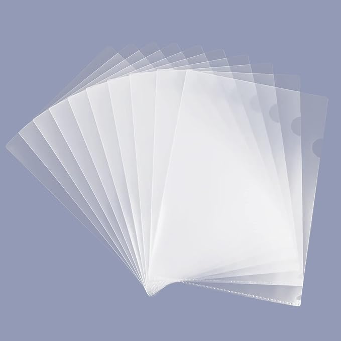 GOMRQING Clear Document Folder Copy Safe Project Pockets fits 8.5x11 Letter by GOMRQING