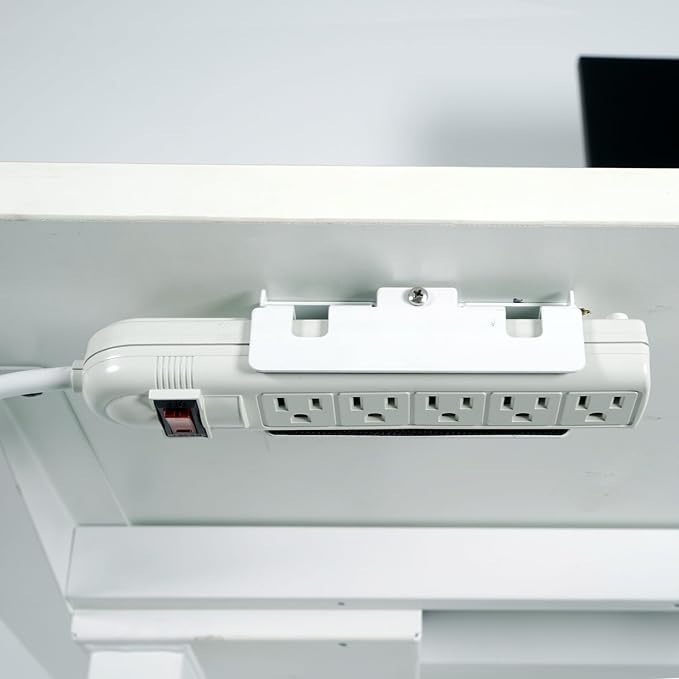 Monzlteck Universal Power Strip Mount, Put Your Power Strip Under the Desk or - Image 4