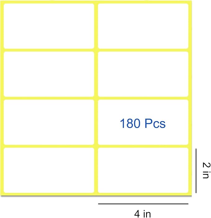 180 PCS Labels for Storage Bins, 2” X 4” Removable Labels for Storage Bins | - Image 2