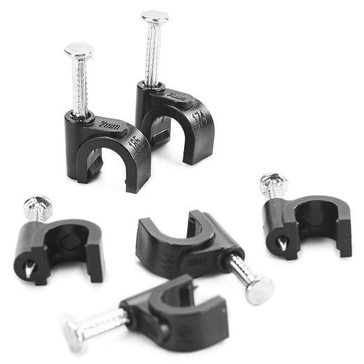HS 7mm Ethernet Cat6 Cable Clips Clamps RG6 by HS
