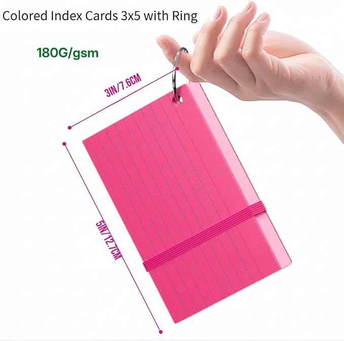 YIZUUN Colored Index Cards 3x5 - Image 2