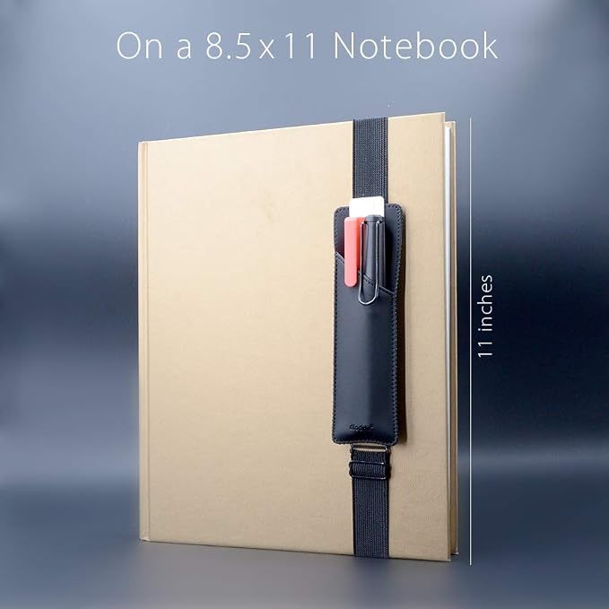 Adjustable Elastic Band Pen Holder, Pencil Holder, Pen Sleeve Pouch - Image 4