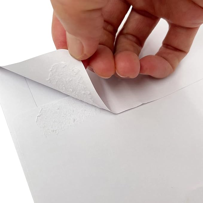 A9 Invitation envelopes（100 PCS 5.75x8.75 in ）- windowless design 120GSM white - Image 4