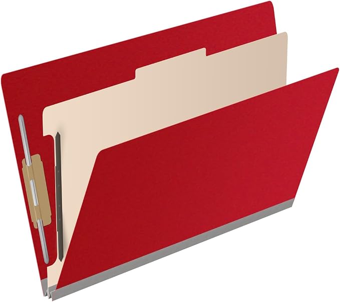 Ecom Folders Top Tab Pressboard Classification Folders | Legal Size 25 Pt Stock - Image 2