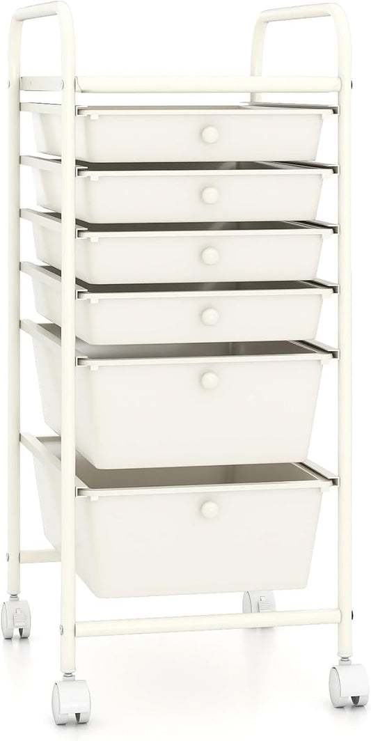 RELAX4LIFE 6-Drawer Rolling Storage Cart by RELAX4LIFE