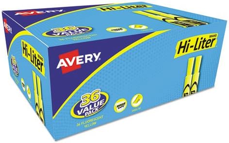 Avery Hi-Liter Desk-Style Highlighters, Smear Safe Ink, Chisel Tip, Value Pack - Image 4