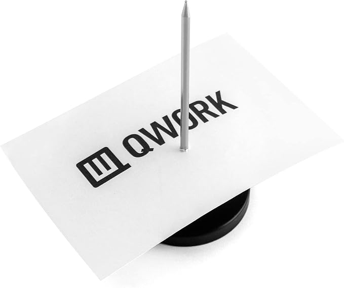 QWORK Desk Receipt Holder, 4 Pack Spike Stick Receipts Check Bill Fork - Image 3