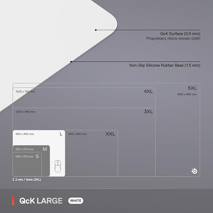 SteelSeries QcK Cloth Gaming Mouse Pad - Image 5